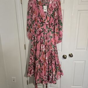 Gibson Latimer Pink Floral Dress